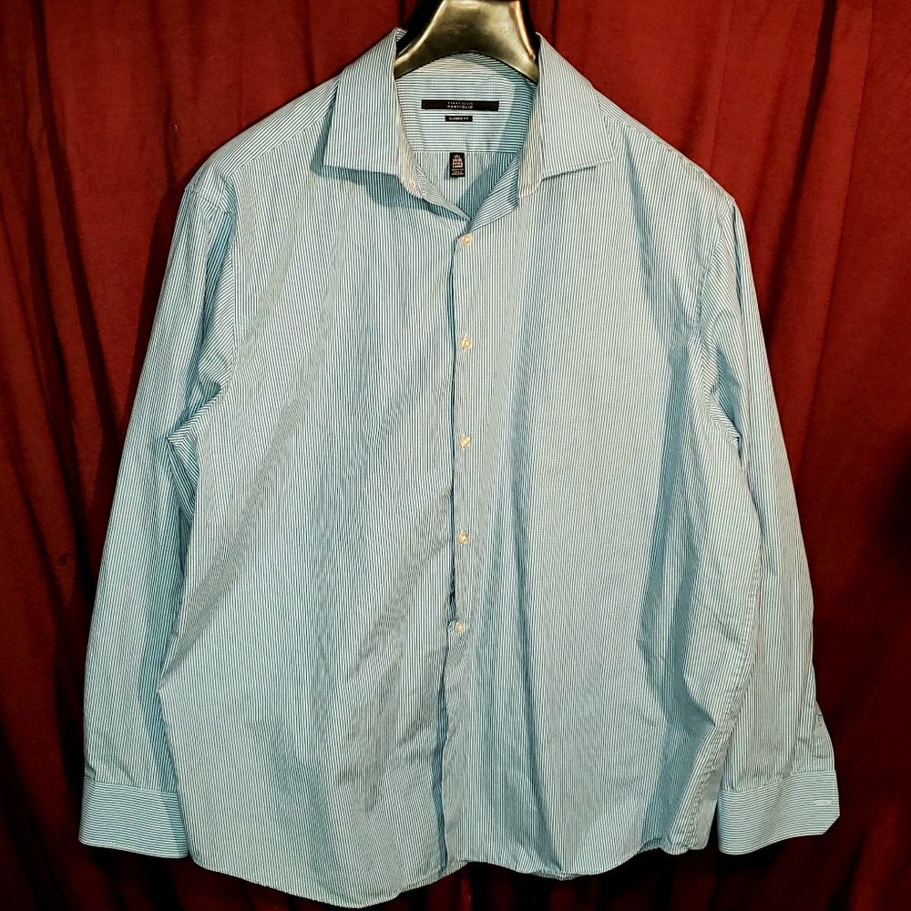 Perry Ellis Portfolio Checkered Dress Shirt